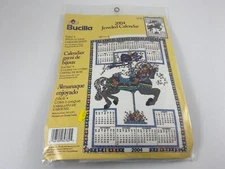 Bucilla Jeweled Calendar Craft Kit, Carousel Horse, NIP, 2004, 16" x 24", 84782
