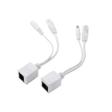 1PCS Power Over Ethernet Passive PoE Adapter Injector  Splitter Kit PoE Cable