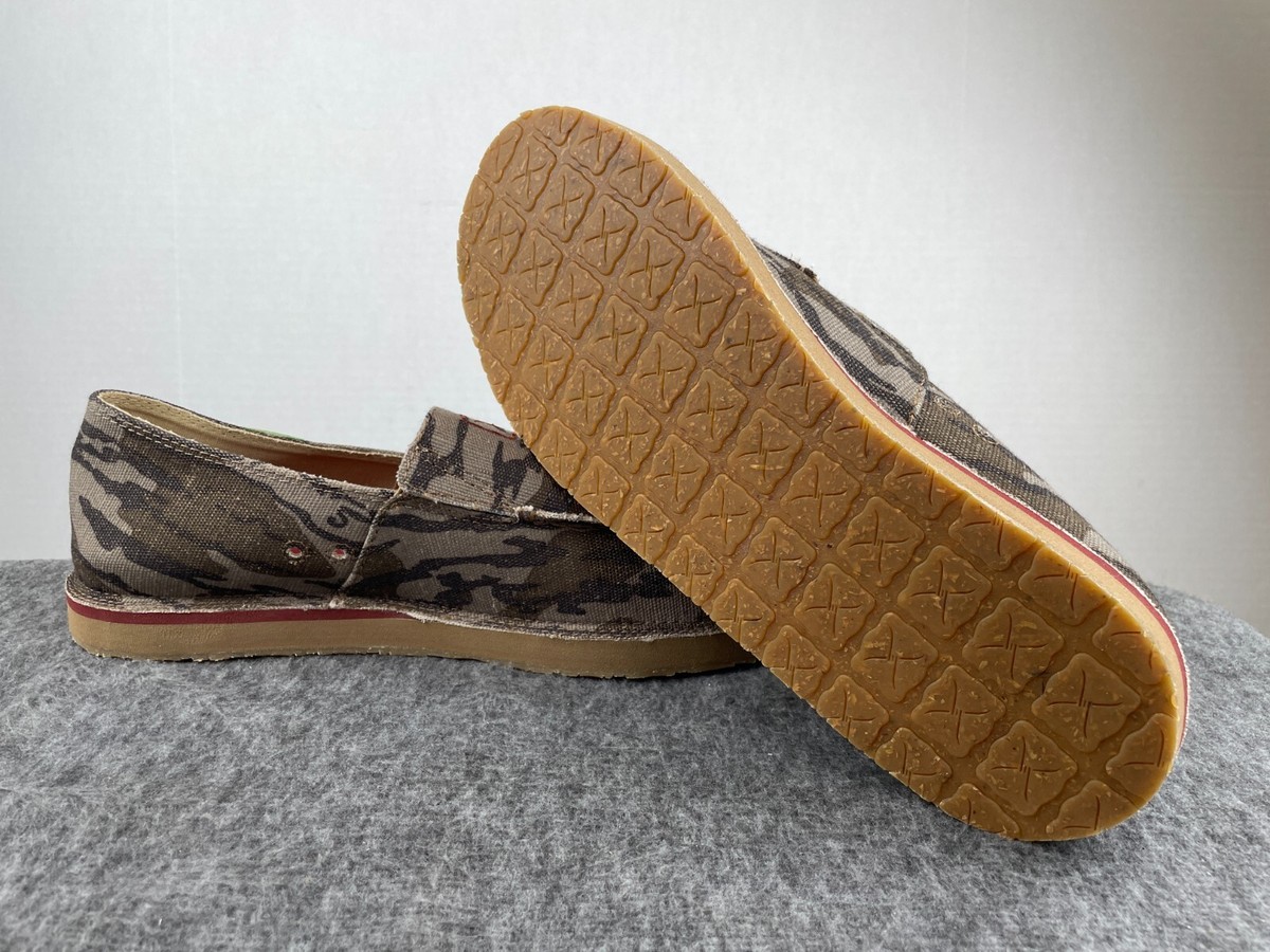 Twisted X Men’s Camo Canvas Slip On Loafers Driving Mocs SZ  13 Distressed Style TWISTED X Men main image 2
