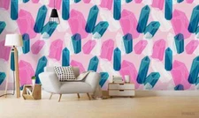 3D Crystal Pattern Wallpaper Wall Mural Removable Self-adhesive Sticker 1147