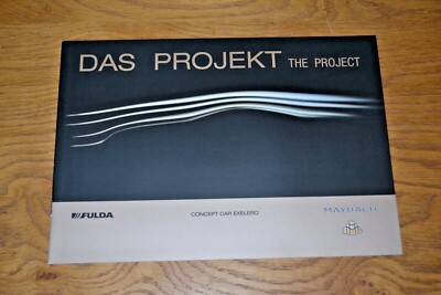 Maybach Exelero Das Project The Project Werbeprospekt; neuwertig; 