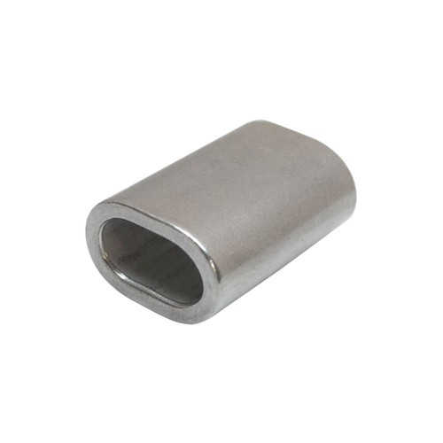 10 Pieces 1/8 Inch Stainless Steel 316 Marine Wire Rope Oval Crimping Sleeves - Picture 2 of 5
