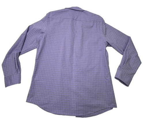 Haggar Button Up Dress Shirt Men's 15- 15.5 34/35 Classic Fit Lavender Spring - Picture 2 of 10