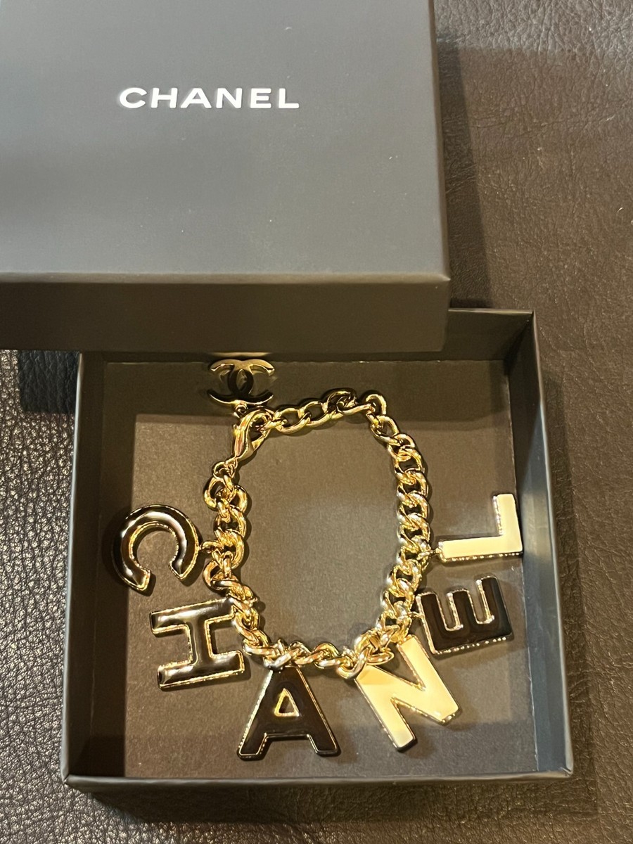 CHANEL Bracelet Bangle AUTH Coco CC Chain Logo Cocomark CHANEL Bracelet Bangle AUTH Coco CC Chain Logo Cocomark