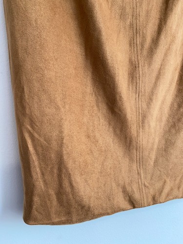 Bardot Skirt Womens Size 14 Brown Pencil Straight Zip Slit Stretch Lined Work - Picture 7 of 13