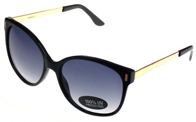 Liz Claiborne Sunglasses Black Gold UV Protection 56-17-145  display picture 2