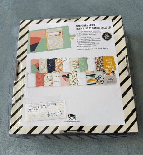 NEW Carpe Diem A5 Planner Box Set ‘Robin’s Egg Green’ Inserts Large Agenda - Picture 3 of 13