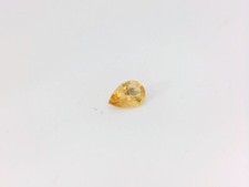 0.31ct Loose Pear Cut Genuine Yellow Orange Citrine 6 x 4mm