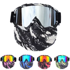 Moto Motorcycle Goggles Face Mask Motocross ATV Off-Road Race Glasses Eyewear 