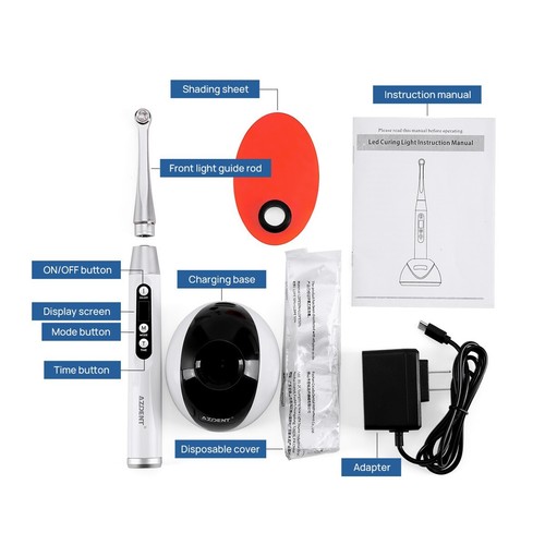 AZDENT Dental Curing Light 1 Sec Curing 3 Modes Intensity 2200mw Wide Spectrum - Picture 5 of 19