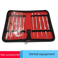 10pcs Wax Carving Tool Set Stainless Steel Versatile Kit Dental Instrument Denta