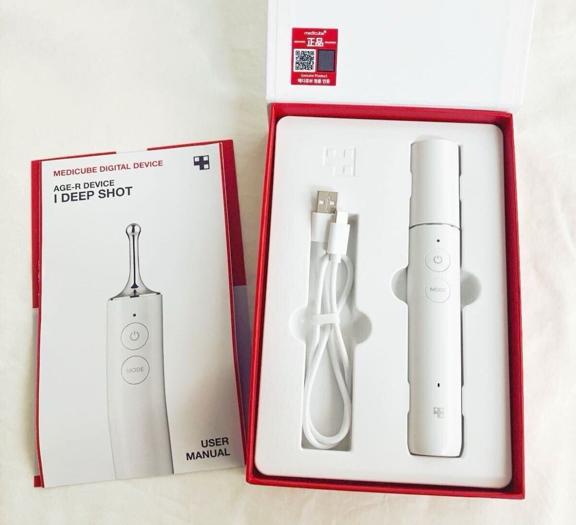 【値下げ】MEDICUBE AGE-R DEVICE I DEEP SHOT Medicube AGE-R USSERA DEEP SHOT Home Skin Care Device used