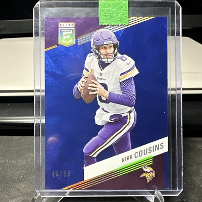 2023 Panini Donruss Elite Blue #66 Kirk Cousins /99