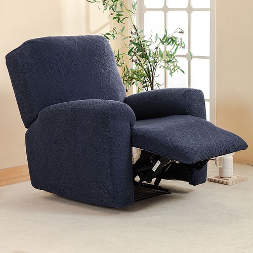 Jacquard Stretch Single Electric Recliner Chair Sofa Cover Elastic Slipcover - Picture 26 of 32