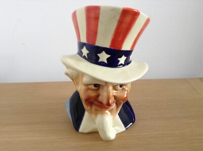 Sylvac Figur/Toby Krug - Uncle Sam - 2888 USA Made In England sehr guter Zustand