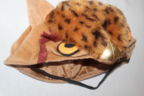 KIDS OWL HAT CAP, HALLOWEEN, DRESS UP, FAUX FUR, DETACHABLE STRAP, EUC - Picture 5 of 7