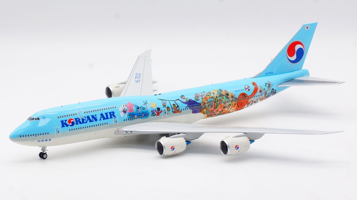 SQ Wings 1:200 Korean Air Boeing B747-8 Diecast Aircraft Jet