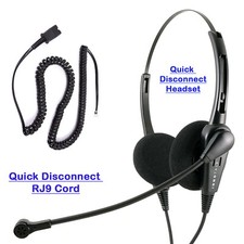 Binaural Headset for Cisco 7940 7941 7942 7945 7960 7961 7962 7965