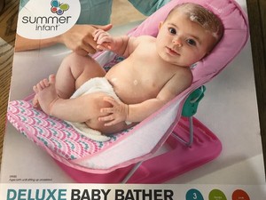 summer infant deluxe baby bather pink