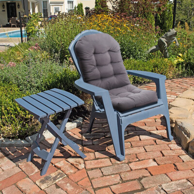 Rattan Dining Dining Chair Cushion Replacement Rattan Replacement Dining Chair Seat Pads Gtnali 31 W X H Replacement  Outdoor Lounge Chair Cushion Pads Set With Rope Belts In Blue