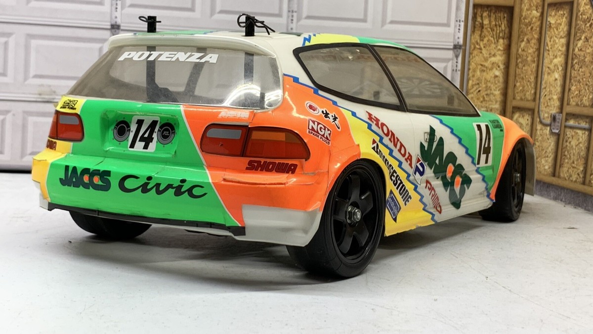 TAMIYAタミヤ1/10　JACCS CIVIC　ジャックスシビック　ラジコン TAMIYAタミヤ1/10 JACCS CIVIC ジャックスシビック ラジコン