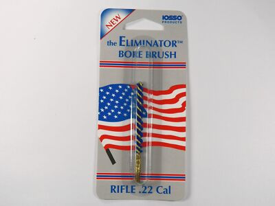 Iosso Eliminator Bore Brush .22/.243 Cal Rifle Blue Nyflex Cleaning Tool 1 Pack