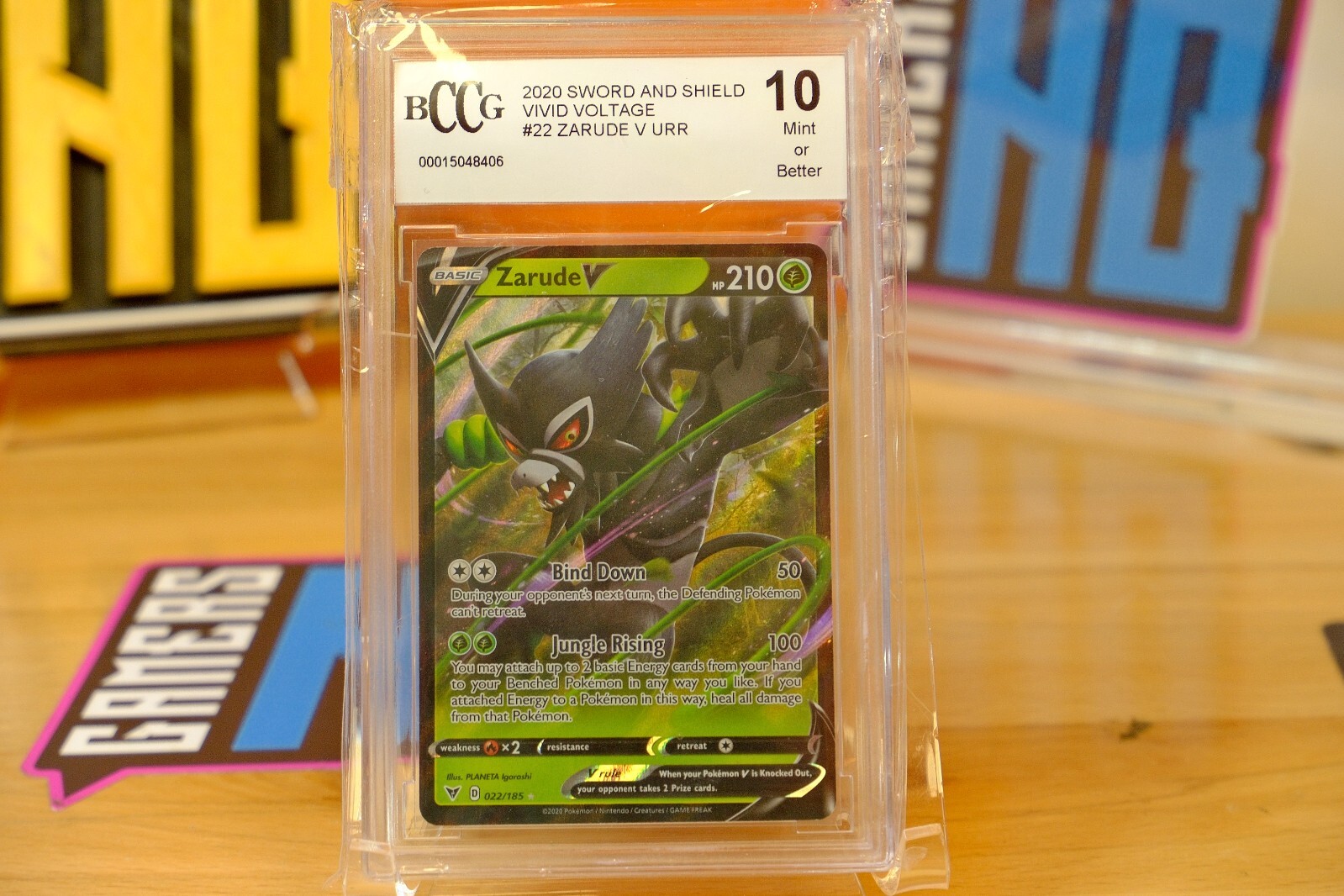 2020 Pokemon: ZARUDE V URR 022/185 Vivid Voltage Gem Mint BCCG 10