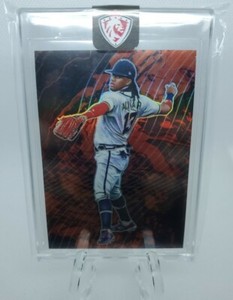 2021 Panini Prizm Ronald Acuna Jr. Lava Flow CASE HIT SSP #LF10 BRAVES