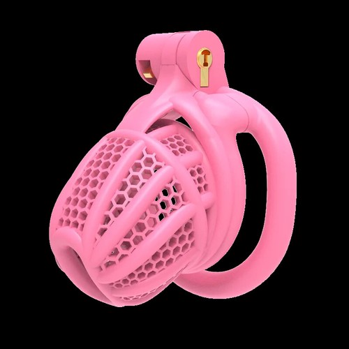 3D Printed Bee-hive Design Breathable Cage 2 Types of Ring Male Chastity Device - Picture 14 of 14
