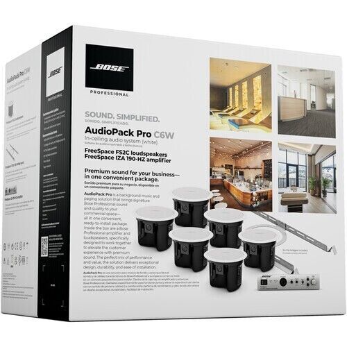 Paquete de altavoces de techo Bose Professional AudioPack Pro C6 120 voltios - blanco - Imagen 1 de 8