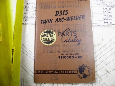 CAT Caterpillar D315 TWIN ARC WELDER ENGINE PARTS BOOK 9S10500-up