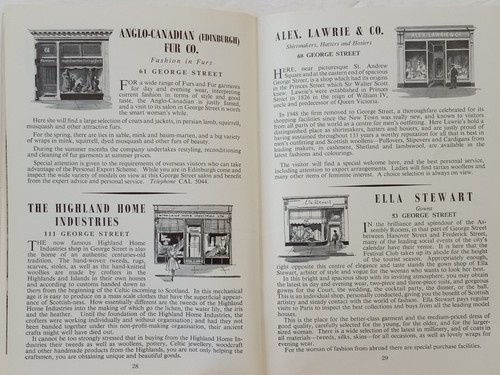 Shopping in EDINBURGH ENGLAND 1959 Katalog Handelsgeschäfte Einzelhandelsführer mit Karte - Bild 19 von 24
