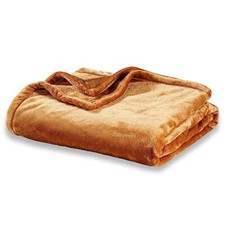 Classic VelvetLoft Solid Throw Blanket, Lightweight Soft Fuzzy Plush Throw
