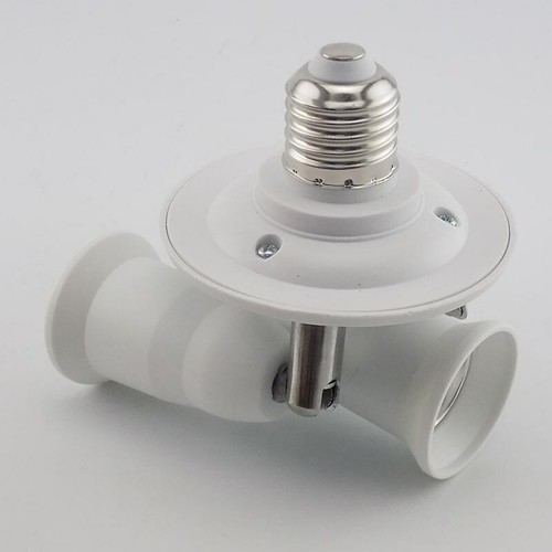 E27 Socket Splitter Base 3 in 1 Adjustable led Light Lamp Bulb Adapter Holder - Picture 8 of 9