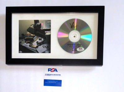 KENDRICK LAMAR SIGNED SECTION 80 CD FRAMED COVER RAPPER KDOT GNX