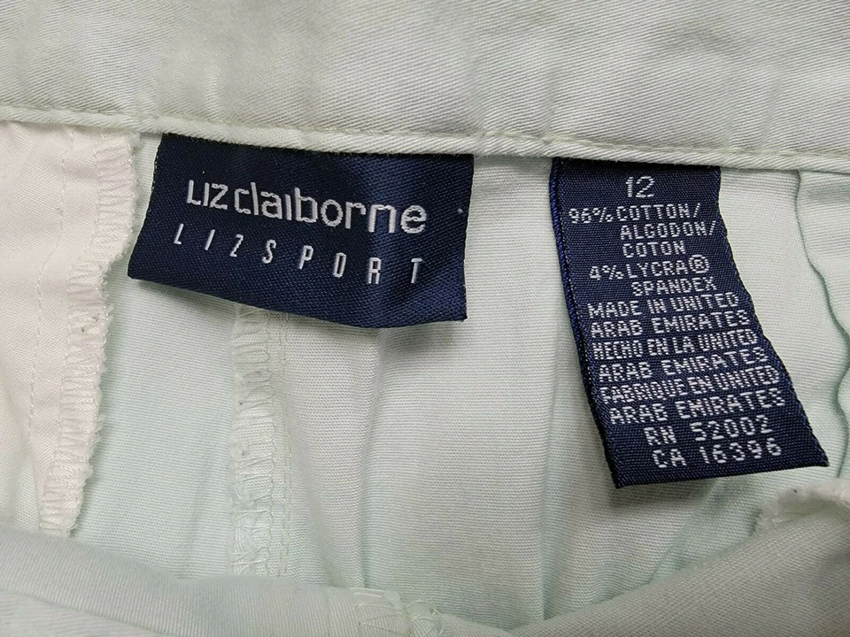 Pantalones cortos Liz Claiborne para mujer talla 12 bolsillos bermudas Foto 2 de 4
