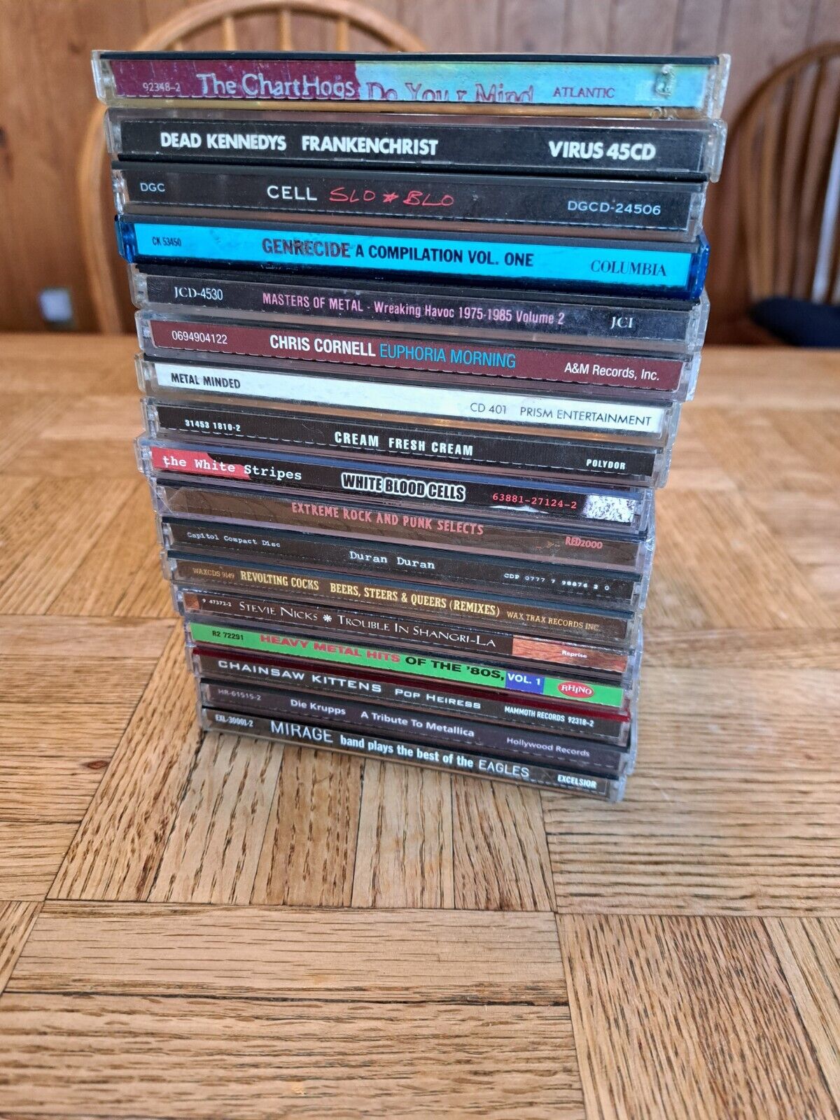 Lot Of 17 Rock Metal Pop CDs Cornell White Stripes And More