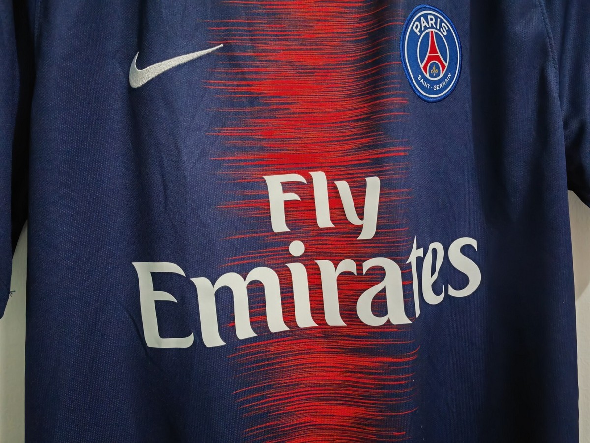 正規品　未使用　現地購入値札付き　ムバッペ　PSG 7 シャツ 2018 Paris Saint-Germain 2018/19 home jersey (Mbappè #7) - L | eBay