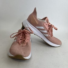 Adidas Womens Duramo 9 Running Shoes Pink White F34759 Low Top Women's Size 6.5