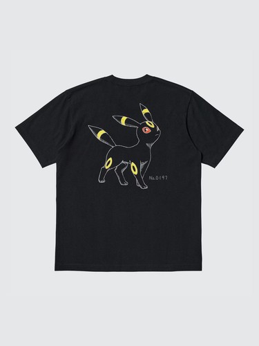 T-shirt UNIQLO Pokémon Umbreon UT Edizione Limitata Nero TEE XL Giappone - Foto 5 di 5