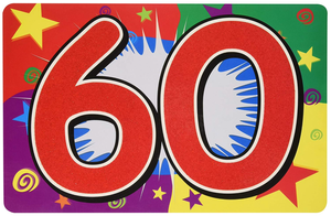 60th Birthday Sign For Yard Or Party Wall Decoration Ebay
