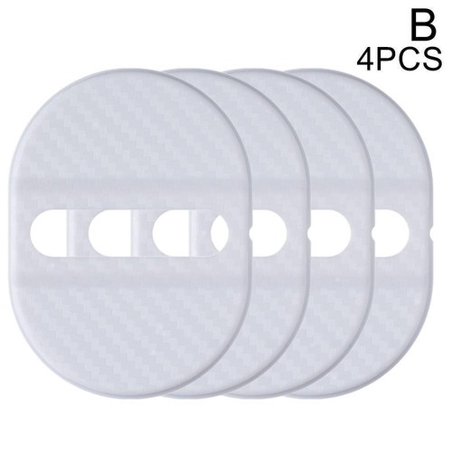 Carbon Fibre Car Door Lock Protective Cover Anti Rust Trim W4L4 Hot Y1A5 - Picture 23 of 25