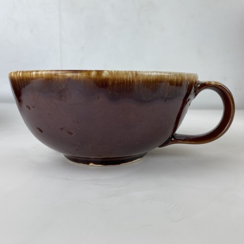 LOT 3 McCOY SOUP CHILI BOWL BROWN DRIP Cup Pottery Handle Vintage Kitchen Decor - Picture 6 of 19