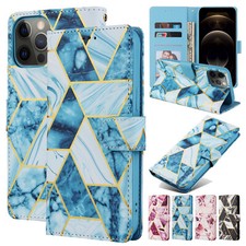 Luxury Marble Leather Wallet Case For iPhone 12 11 Pro Max 8 7 X XS Flip Cover