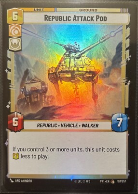 Star Wars Unlimited Twilight of the Republic Republic Attack Pod Foil (Common)