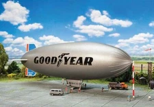 FALLER 1/160 N Scale GOODYEAR GZ-20a Blimp Airship Kit w/Gondola Hull Blue Fins