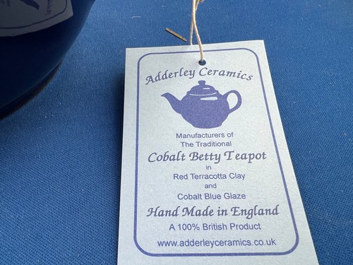 GENUINE COBAL BETTY, Red Clay, Rockingham Glaze, 8 Cup Tea Pot, MADE IN ENGLAND - Picture 9 of 11