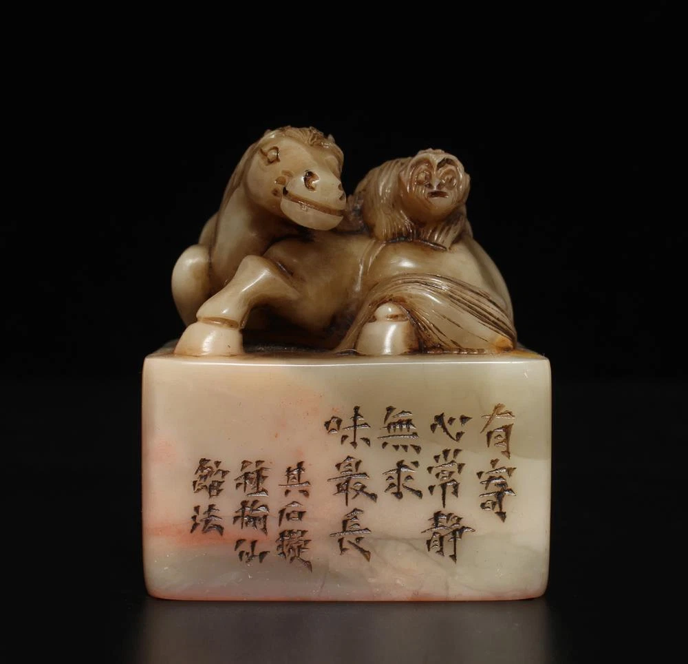 寿山石中国风印章| eBay