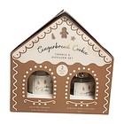 Gingerbread Cookie Scented Candle & Reed Diffuser Set Christmas Decor Gift Set