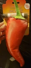 Meowijuana Get Kickin' CHILI PEPPER Organic Catnip Refillable Kicker Cat Toy 